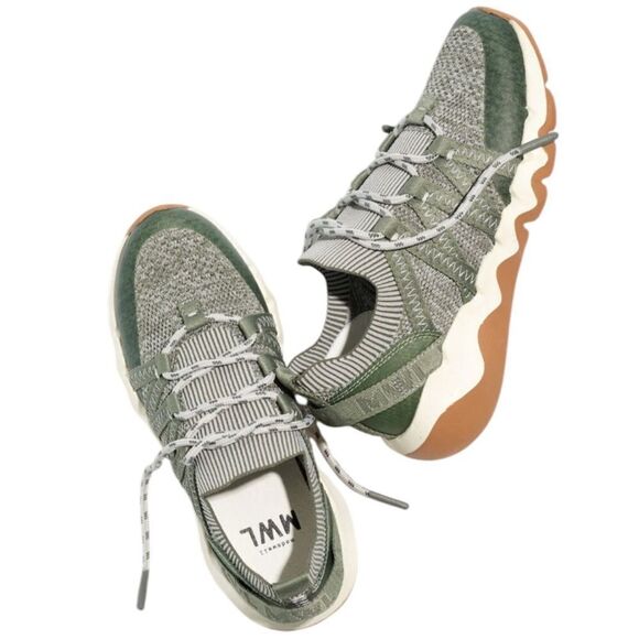 Madewell Sage Green Field Knit Unisex Sneakers( Women 8M,Men’s 6.5) - Picture 1 of 9